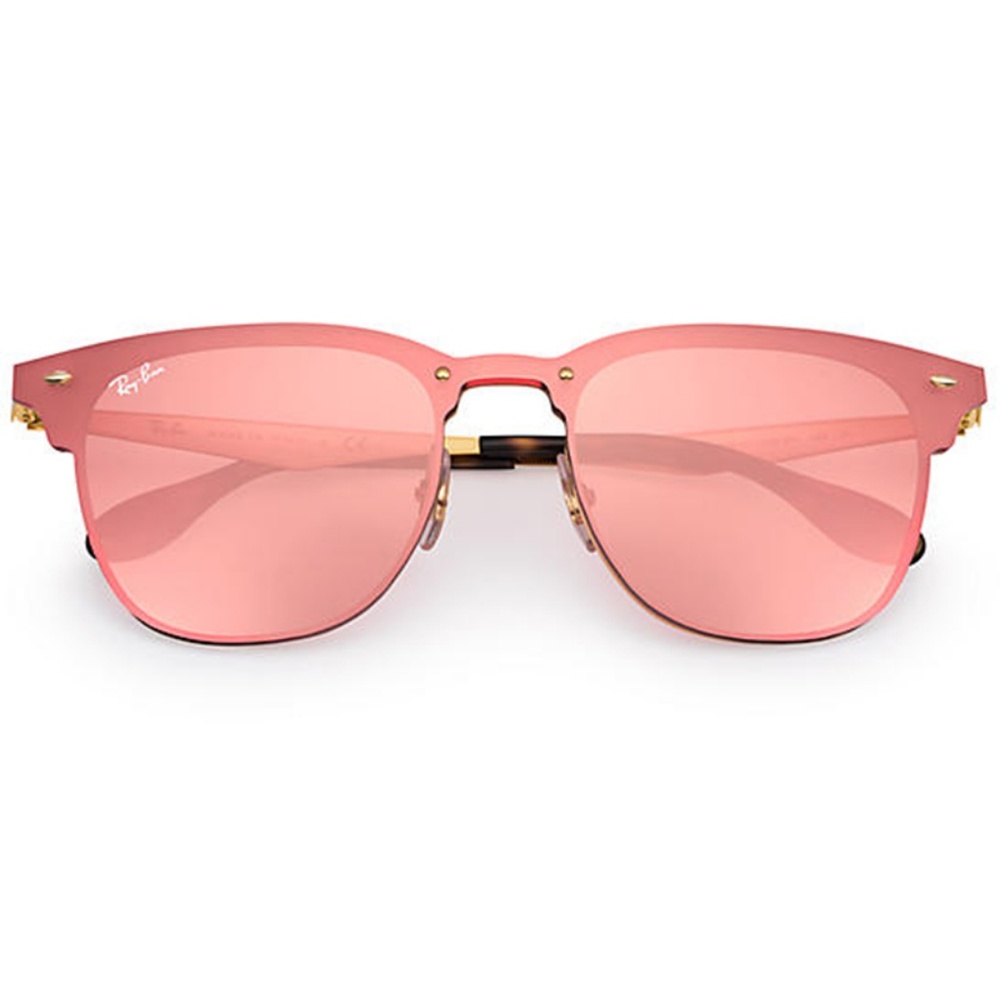 Ray-Ban Sunglasses Gold w/Pink Mirrored Lens - Picture 2 of 7